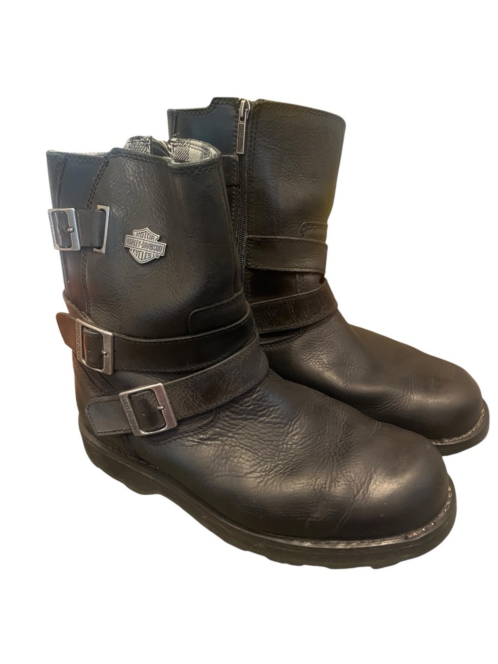 Harley-Davidson Men's Black Leather Engineer Boots 11